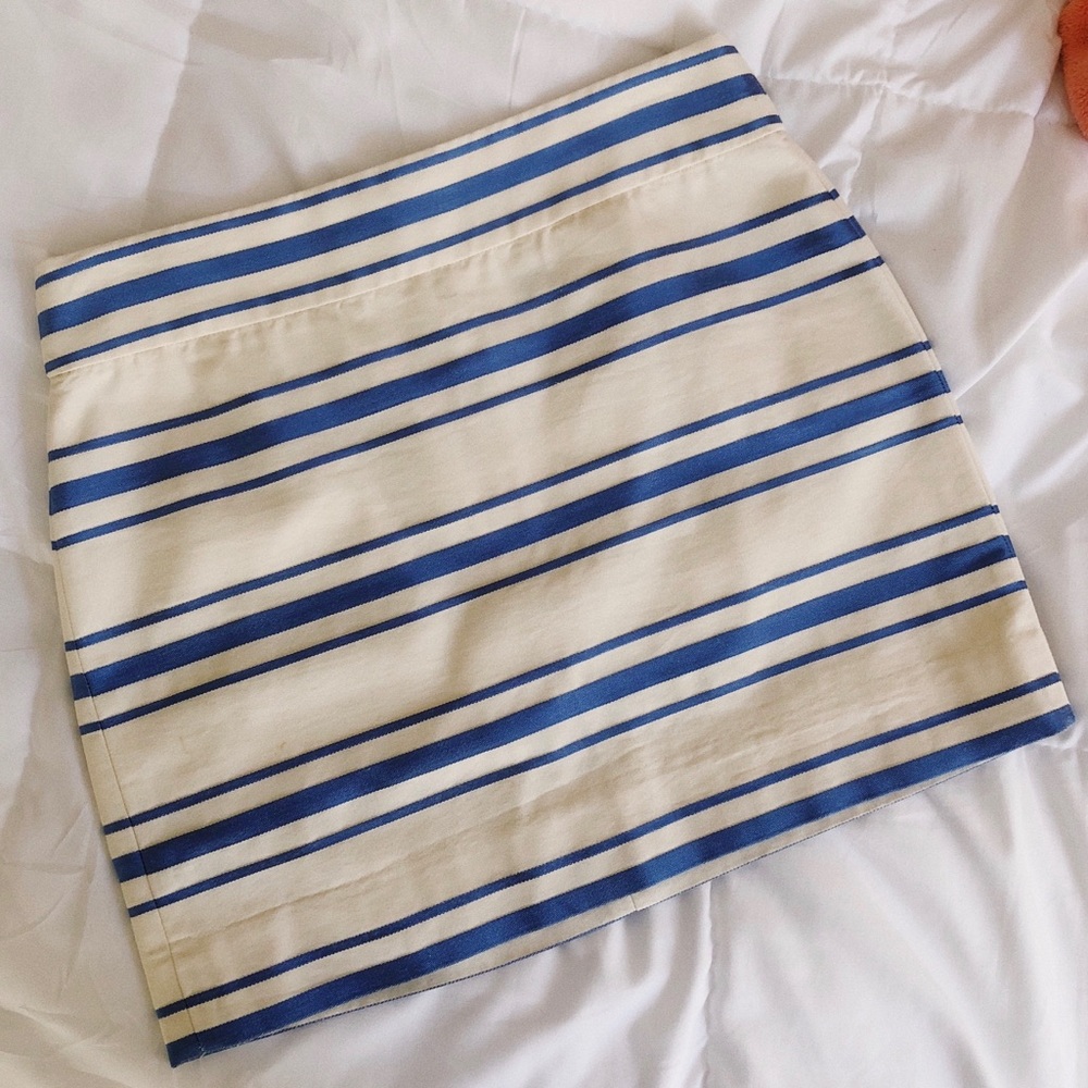 ✨JCREW striped mini skirt from - worn once ✨
